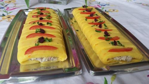 Causa Thon Tranches Nappe Fleurs
